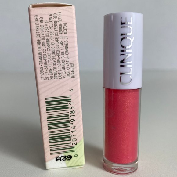 Clinique Pop Splash Lip Gloss + Hydration 12 Rosewater Pop - Picture 4 of 6